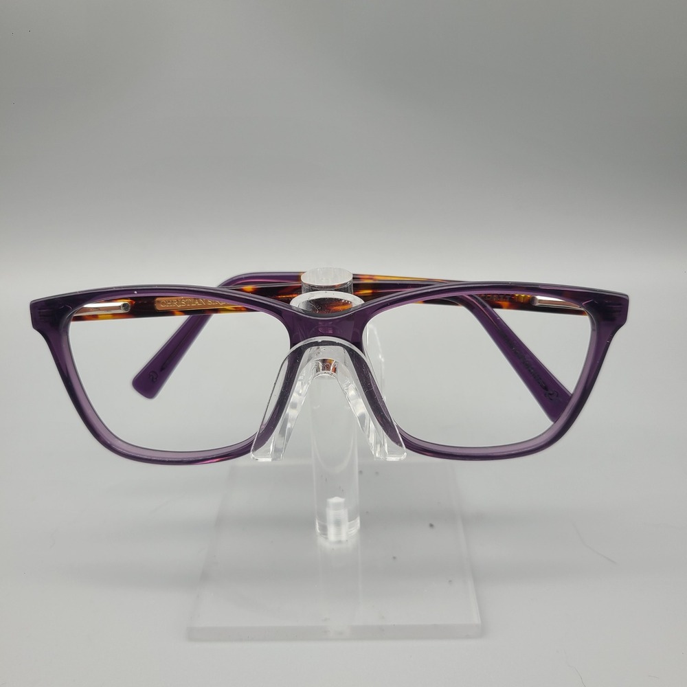 Christian Siriano Scarlett Purple Tortoise Eyeglass Frames 55-15-140 PURTT